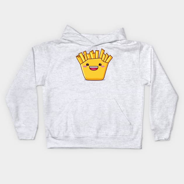 Cute Kawaii French Fry Fridays Kids Hoodie by Jabir